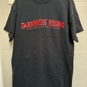 Gildan Kids Black Polo with Red Graphic